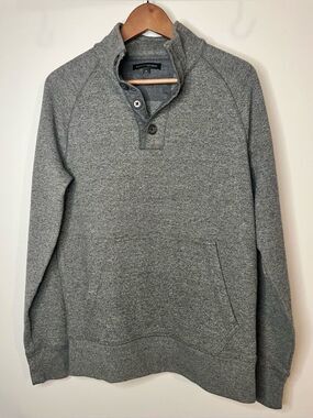 Banana Republic Pullover Knit Sweater Heather Gray Size Medium